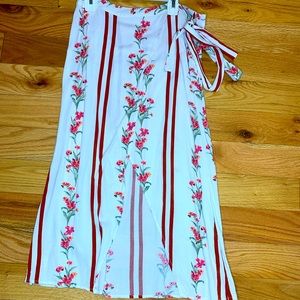 Flowers long skirt